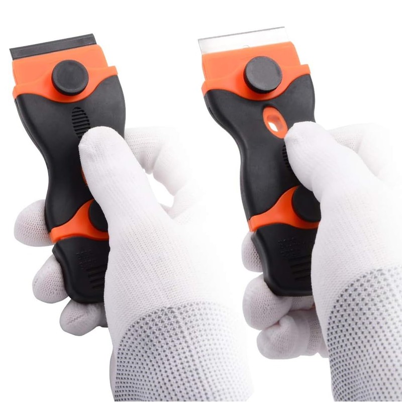 MUNSKT Double Edge Window Scraper and Hob Scraper with Long