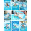 Baby Pool Float, Meegoo Baby Swim Float with Removable Canopy