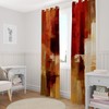 chiinvent Burnt Orange Blackout Fall Curtains 2 Panels for Living