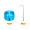 sourcing map 2 Pcs Aluminium Potentiometer Knobs, 1/4" (6mm) Universal