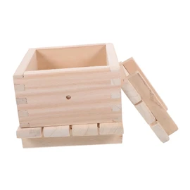 Zerodeko Tofu Maker Wooden Pressing Mold Household DIY Tofu Mould for Curd Preparation for Cooking Enthusiasts Capacity Enhances Tofu Making Experience