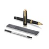Parker Urban Chrome Trim Rollerball Pen with Fine Nib- Black