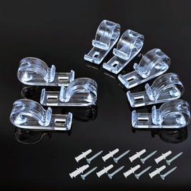 Roller Shade Chain Safety Clips 8 Pack Clear Cord Guide, Loop Tensioner, Blind Bead Chain Retainer P Clips