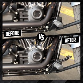 cooideamoto Forward Controls Pegs Kit Complete Levers Linkage Fit For Harley Softail Street Bob Low Rider FXBB FXLR FXLRS FXST 2018-2024