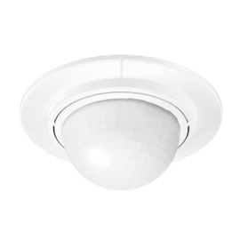 Steinel Motion Sensor is 2360 DE Eco White, Max. 8 m Range, 360° Presence Detector for Max. 350 W LED, Flush-Mounted Ceiling Sensor for Outdoor and Indoor Use