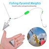 Pyramid Fishing Sinker Weights Kit Tangle Free Lead Fishing Weights
