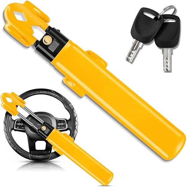 SEALIGHT Steering Wheel Lock Anti-Theft Car Device, Adjustable Steering Wheel