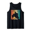 Bullfighter, Retro Sunset Rodeo Clown Bullfighting Graphic Tank Top