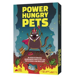 Exploding Kittens Power Hungry Pets Deceptively Simple Strategy Game in which Everything is Reduced to a Single Card, Ages 7+, 2 to 6 Players, 15 Minutes Per Game, Spanish