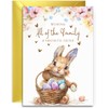 To All the Family Easter Card - Bunny with Easter