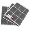 Imamura Imabari Towel, Half Handkerchief, Set of 2, Gray, Approx.