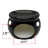ACK Black Polka Dots Scouring Brillo Pad Holder, Ceramic Hand