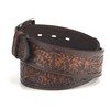 Nocona Men's Embossed Floral Tapered Belt, Brown, Size 34