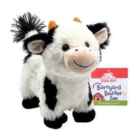 Cuddle Barn - Barnyard Buddies Cow | Animated Singing Cow Plush Stuffed Animal | Walks and Wags Tail to Old Macdonald, 8 inches