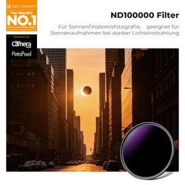 K&F Concept ND100000 Solar Eclipse Filter 95 mm (16.6 Stops)