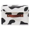 VinneGenzz Storage Bin with Lid Cow Print Cute Fabric Storage