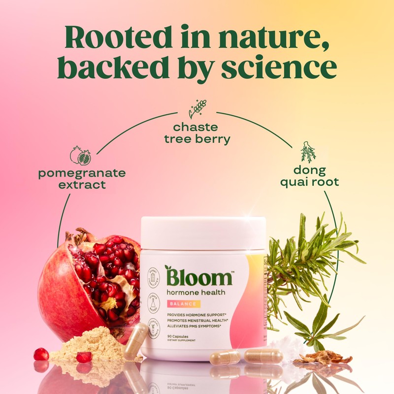 Bloom Nutrition Hormone Health & Cortisol Support for Women -