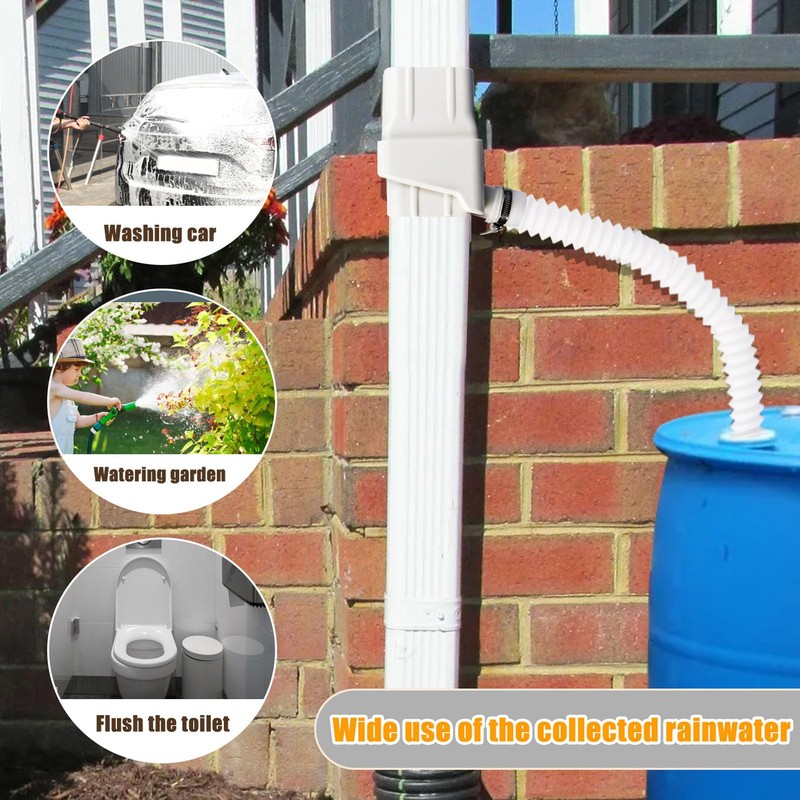 Rainwater Collection System, Diverter Kit for Residential Downspouts, Efficient Rainwater