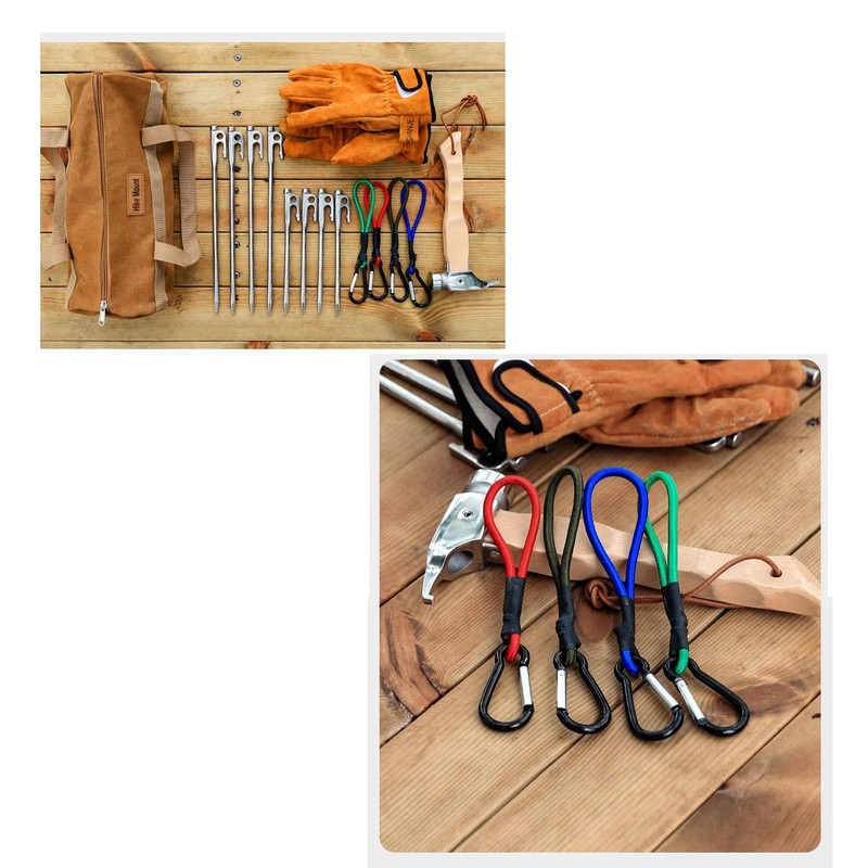 Mirhua Stretch Cord Hook Bungee Loop Camping Tent Fixed Elastic