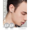 Men's Earrings, One Ear, Hypoallergenic, 925 Silver, Zirconia, Stylish, Cool,