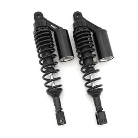 Black Remote Reservoir Shocks - Eye To Clevis - 350-360mm - Compatible with Honda CB650/750/900/1100 CBX GL1000