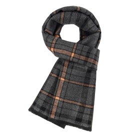 Mens Winter Scarf Fashionable Business Plaid Scarf Warm and Soft Skin Friendly Mens Scarf Christmas and Birthday Gift for Men