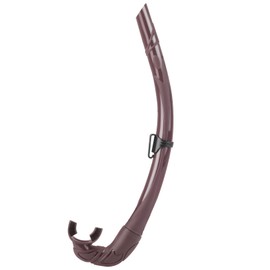 LUXPARD Diving Snorkel, Foldable Silicone Snorkel for Freediving, Skin Diving, Spearfishing, and Scuba Diving(Brown)