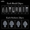 NMKL38 288PCS Nail French Silicone Sticker Nail Dual Form Set