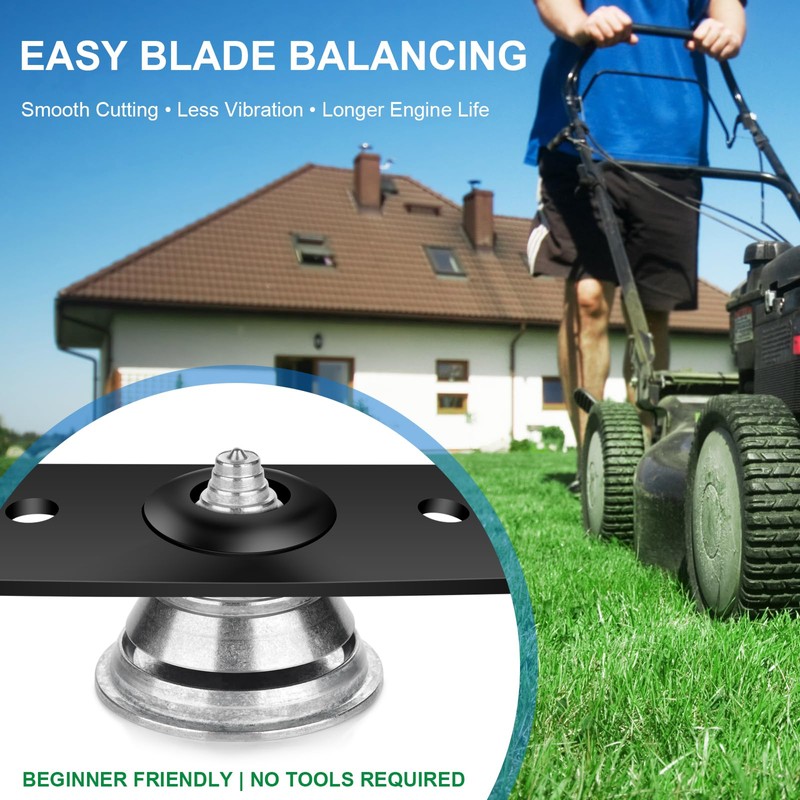 Silcpall Lawn Mower Blade Balancer, Premium Universal Metal Balancer for