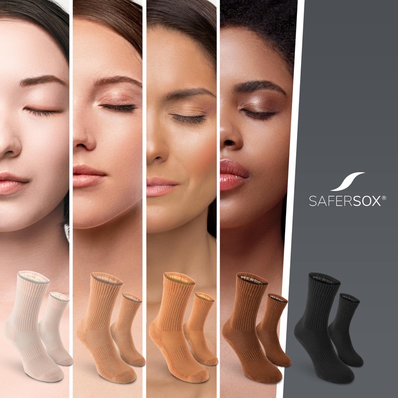 Safersox Dance Socks for Ballet & Contemporary - 3 Pairs