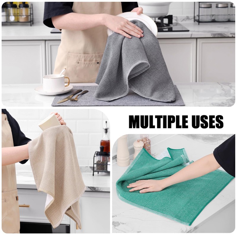 Homaxy Premium Kitchen Towels(18”x 28”, 6 Pack), Large Cotton Kitchen