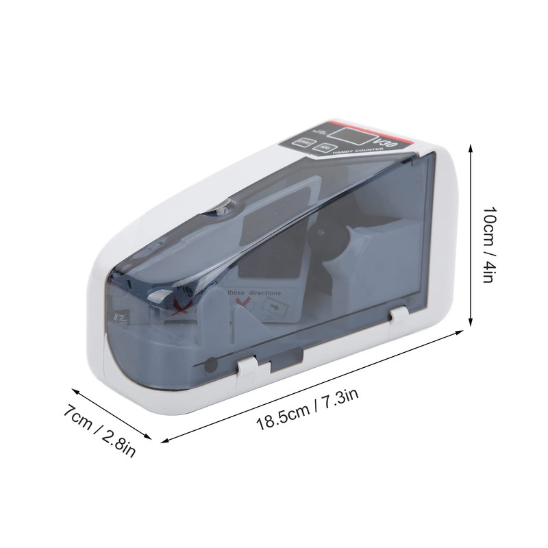 Money Counter, 600Pcs/min Portable Mini Currency Counter, Banknote Counting Machine,