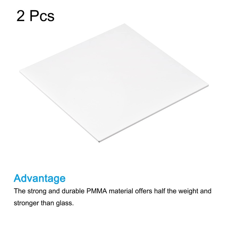MECCANIXITY PMMA Acrylic Sheets Colored Non Transparent 6 x 6