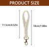 3Pcs Beautiful Handmade Braided Wristlet Keychain Comfortable Macrame Keyring Holder