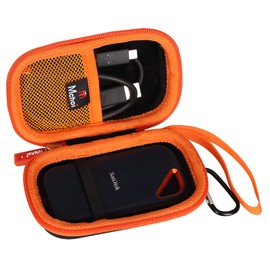 Mchoi Hard Carrying Case Fits for 1 Pack SanDisk Extreme Portable External SSD 500GB/1TB/2TB, EVA Portable Storage Case Shockproof, CASE ONLY