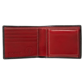 Gorbe Men’s Bi-Fold Wallet, Italian Leather, Smart Model, Customizable