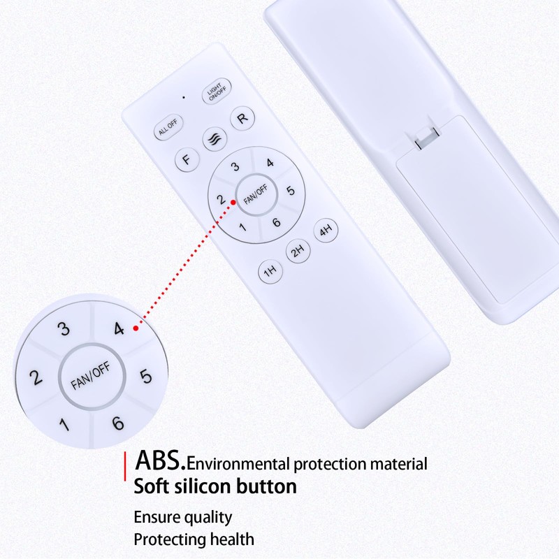 ZWP Replacement Remote Control for Fanbulous F-HL52BK-1D03 F-LY46BK-1X01 ‎F-SN56XX-1X0X F-TY52BK-1D01,