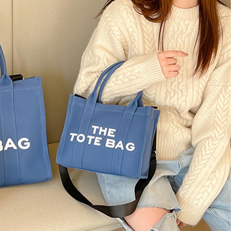 Women Bag Canvas Waterproof Large Capacity Casual Shoulder Bag with