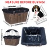 Travelin K9 Pet-Pilot MAX Wicker Bike Basket for Dogs/Cats -