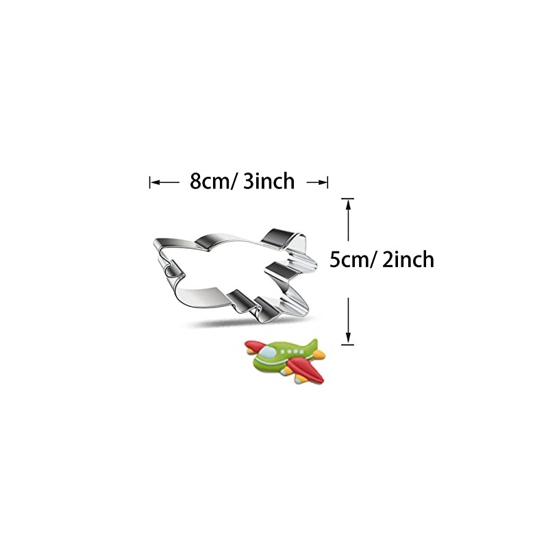 WJSYSHOP Airplane Aircraft Shape Cookie Cutter - C