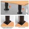 KIBBEH 4-Pack Metal Adjustable Furniture Legs 8-12cm Heavy Duty -