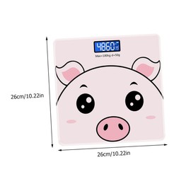 PACKOVE Smart Multifunctional Digital Household Weight Scale for Adults and Tempered Body Scale with Energy-Saving Design Accurate Home Weighing for Family Use Pink