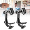 2PCS Drum Microphone Clips ABS Plastic Mic Clamp Adjustable Microphone