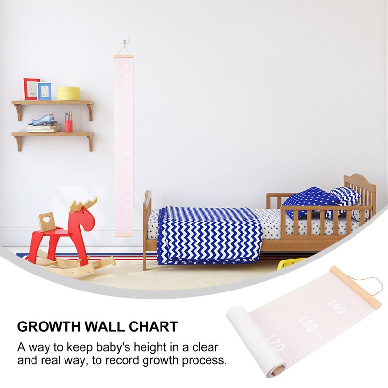 Kisangel Kids Growth Height Chart Canvas Wall Height Ruler Measurement