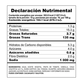 Herdez Salsa Chilpotle Picante Cremosa 240 g