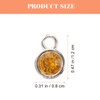 Operitacx 50Pcs Birthstone Charms Gemstone Charms for Diy Jewelry Making,