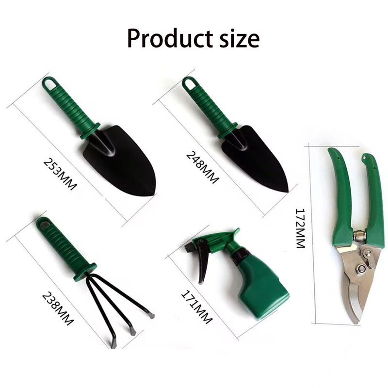 5-Piece Gardening Tool Set, Tool Set Gardening Hand Tools with