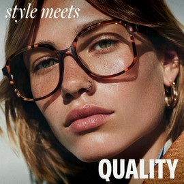 miyya Blue Light Blocking Glasses for Women, Blue Light Glasses for Women Oversized Fashion Vintage Fake