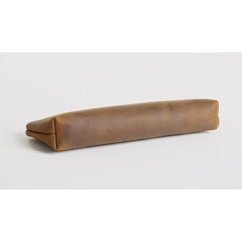 Pallavi Handmade Leather Pencil Case Model D0100HE1V4U Dark Brown Premium
