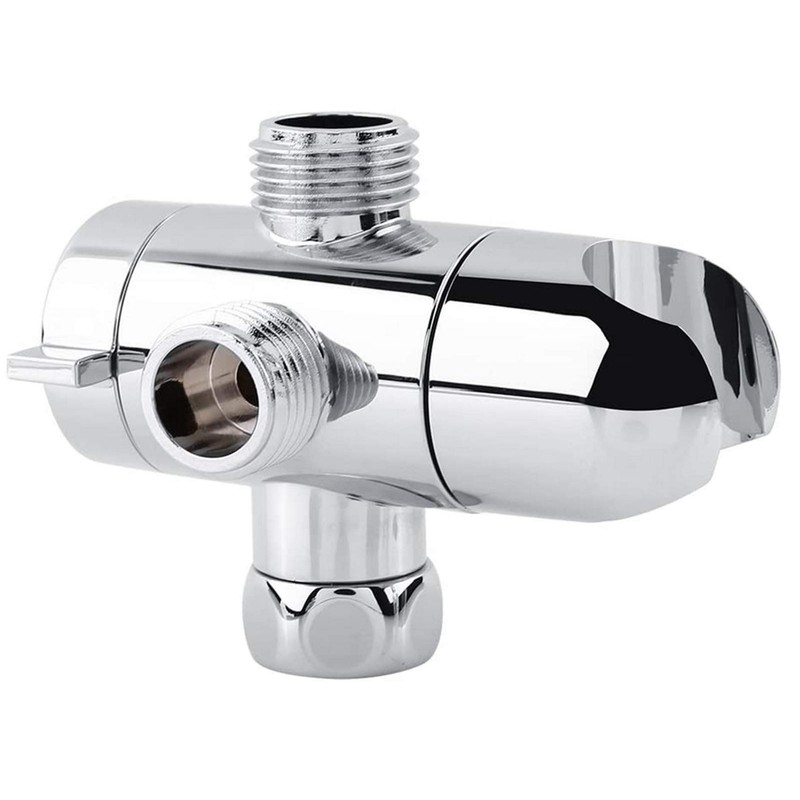 3 Way Shower Head Diverter G 1/2 3-Way T-Adapter, Bathroom